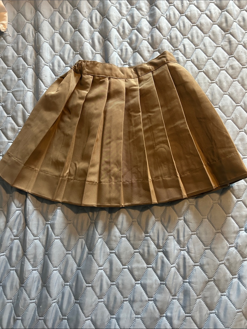 Pleated Brown Girl’s Skirt